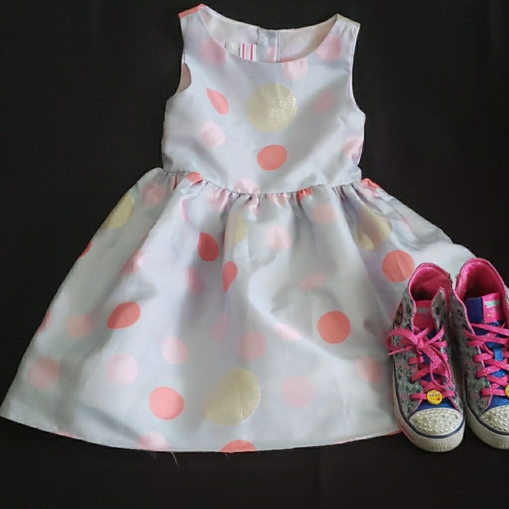 Girls size 6x Dress and Sparkletoes sneakers size